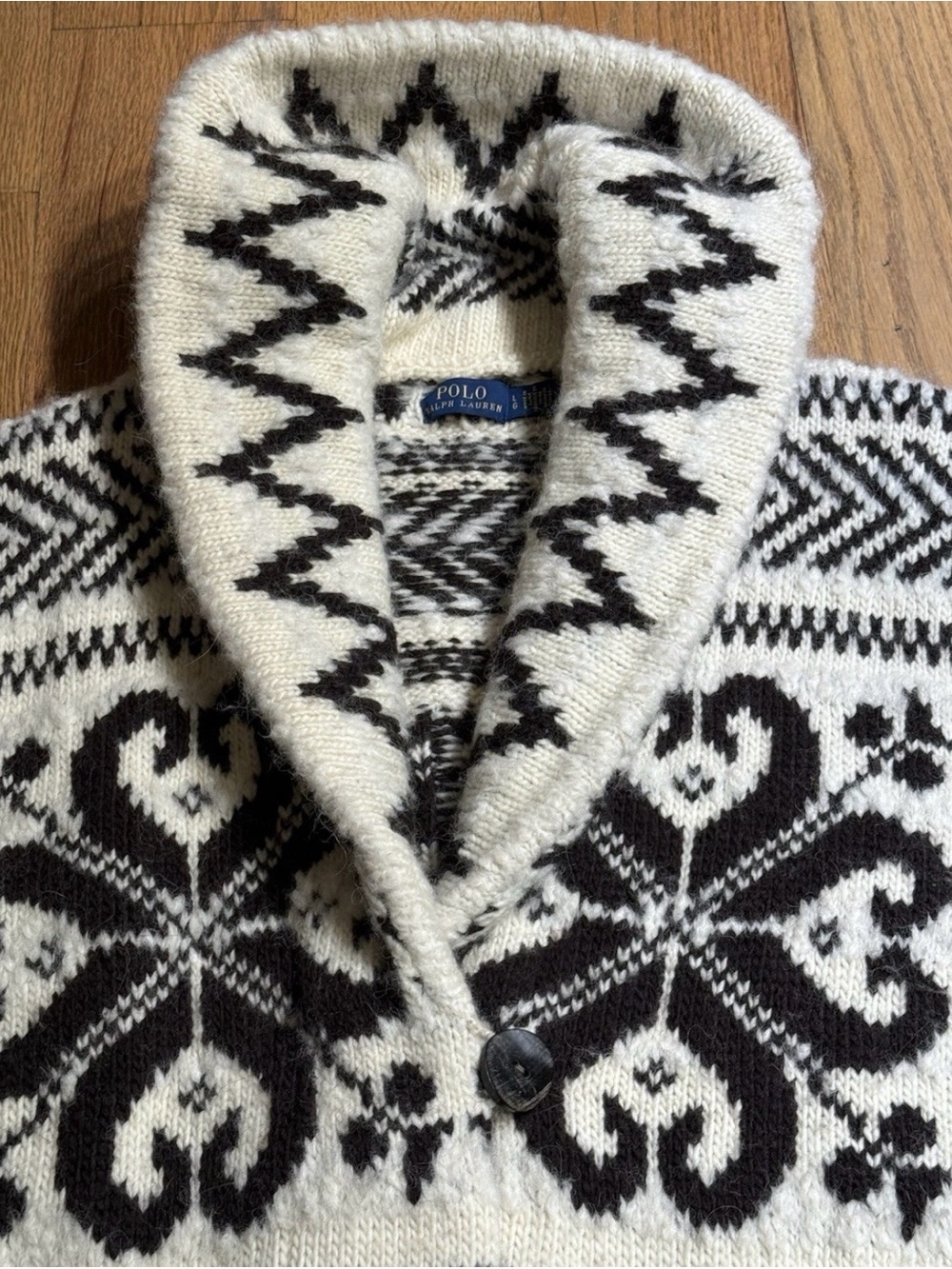 Polo Ralph Lauren wool blend shawl collar cardigan - Picture 5 of 8